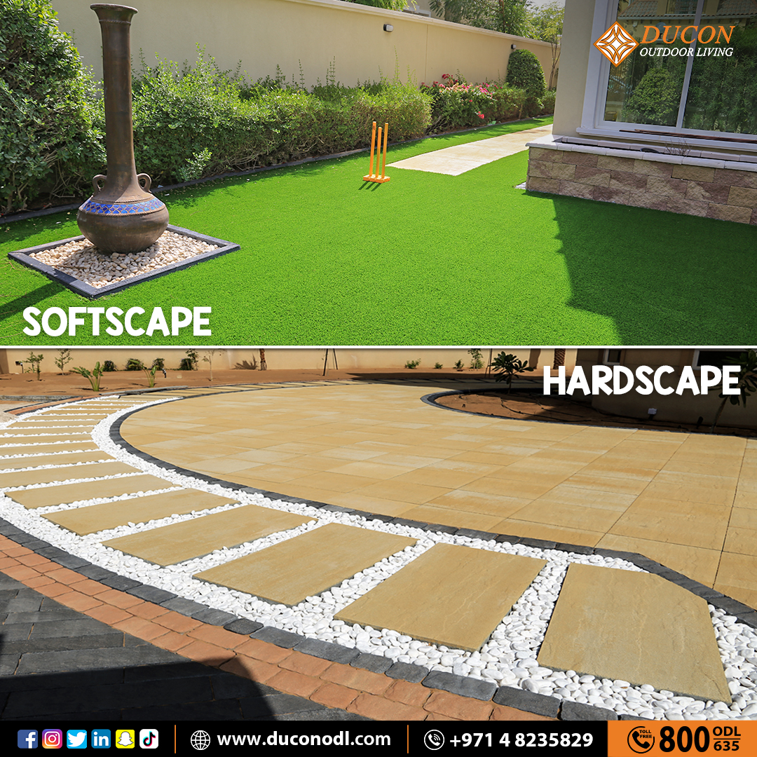 Difference between Landscape and Hardscape