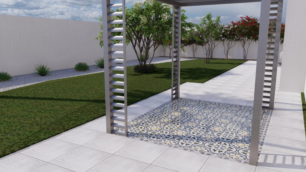 frontyard hardscaping