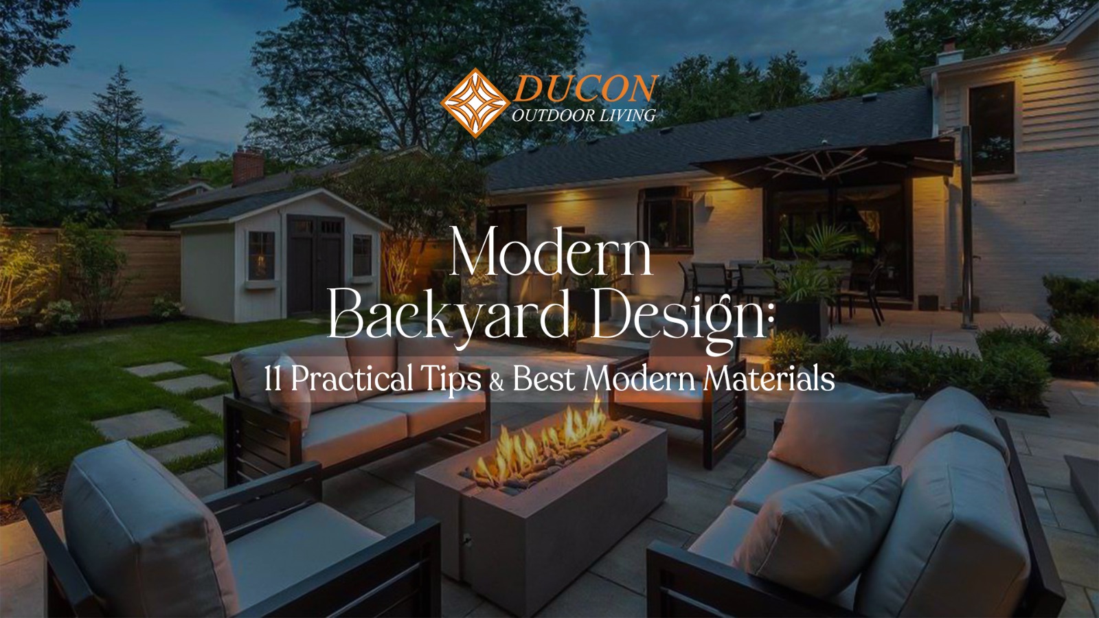 Modern Backyard Design: 11 Practical Tips & Best Modern Materials