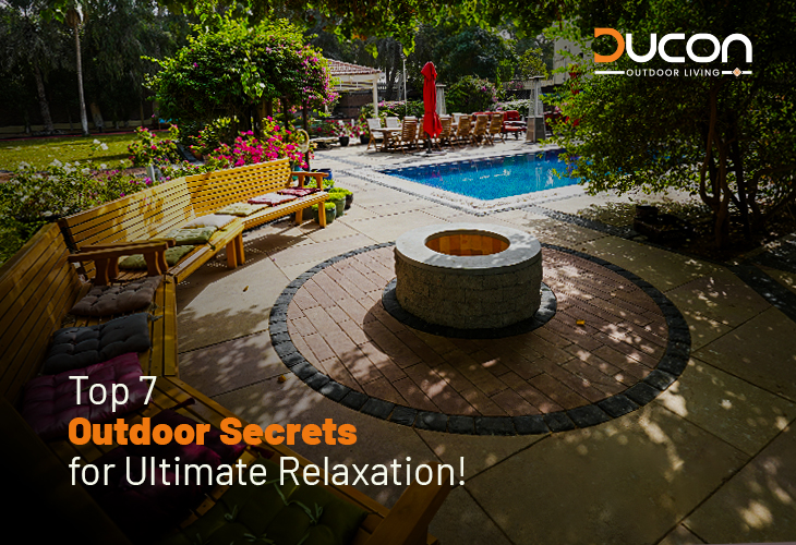 Top 7 ways to find calm; start with Ducon pavers and finish with our pergola!